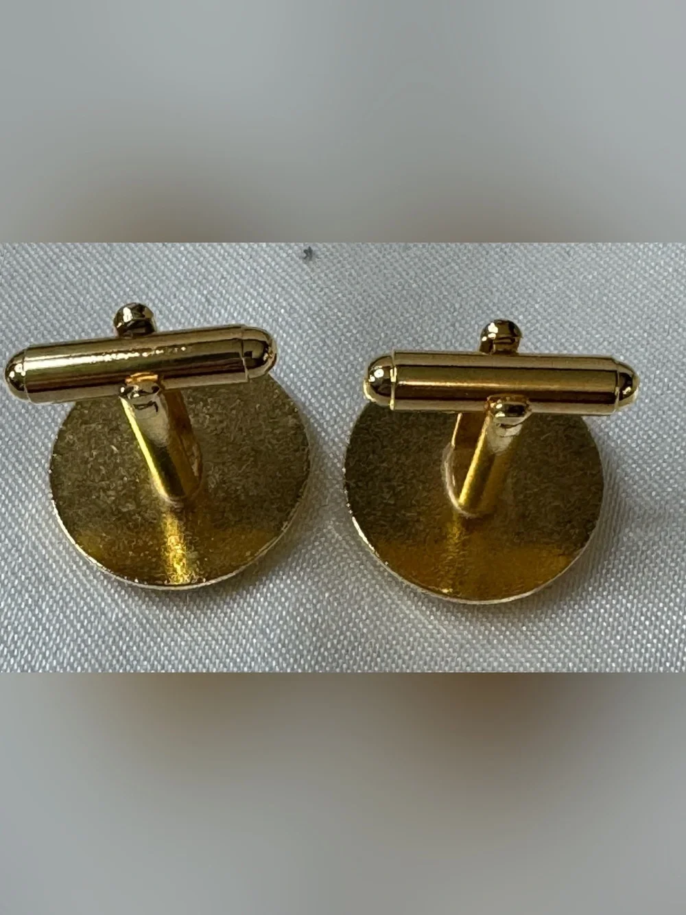 Presidential Seal Cufflinks - gold tone and black